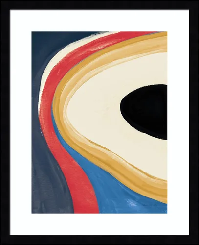 Vista 13 de Amanti Art Framed Wall Art Print 21x17 In the Groove II Retro by Danhui Nai, Abstract Wall Art, Modern Contemporary Decor, Small Poster Painting