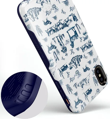 Vista 18 de Casely Funda para iPhone Xs Max Funda con estampado de festival (solo buenas vibraciones)