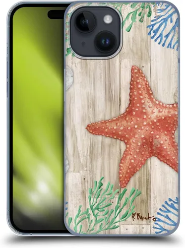 Vista 20 de Head Case Designs Officially Licensed Paul Brent Agate Mermaid Coastal Hard Back Case Compatible with Apple iPhone 15