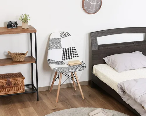 Vista 10 de 不二貿易(Fujiboeki) Fuji Boeki 70589 Eames Chair, Width 20.1 x Depth 18.1 x Height 32.3 inches (51 x 46 x 82 cm), Black/White, Dining Chair, Shell Type