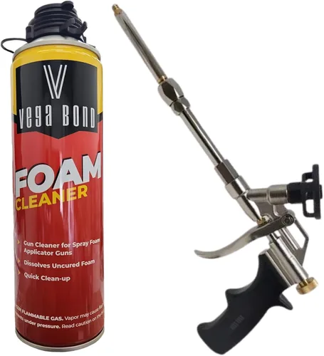 Vista 9 de Vega Bond Pistola de espuma Pro Spray – Aplicador profesional de espuma de poliuretano con punta giratoria de 360°, diseño reutilizable de alta