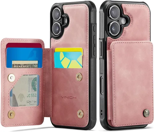 Vista 83 de Vinich for iPhone XR Wallet Case with Card Holder, Black RFID Blocking Credit Slots, Kickstand, Shockproof Flip Phone Cover, PU Leather, Double