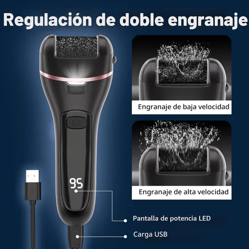 Vista 5 de Wea&Hea Removedor eléctrico de callos para pies, kit de pedicura 20 en 1