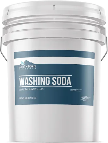 Vista 4 de Earthborn Elements Soda para Lavar (2 lb), Ceniza de Soda, Carbonato de Sodio, Incrementador de Lavado No Tóxico