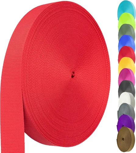 Vista 17 de Correa de nailon de 1 pulgada y 1.5 pulgadas, correa de nailon resistente de 12 yardas, correa duradera para equipo de interior o exterior