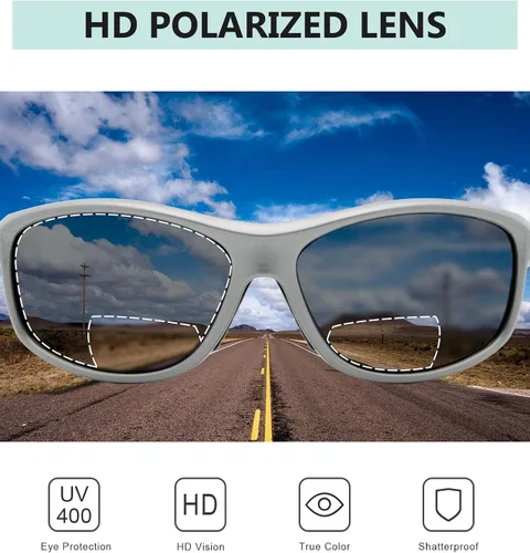 Vista 21 de Eyekepper Gafas de sol deportivas bifocales polarizadas para mujer
