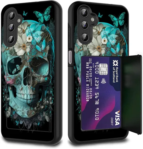 Vista 85 de Funda híbrida de doble capa con función atril para Samsung Galaxy A16 5G de 6.9 pulgadas, diseño de vaca con bandera estadounidense