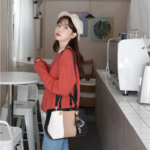 Vista 5 de Bolsos de mano para mujer, bolsos de mano de piel sintética para mujer