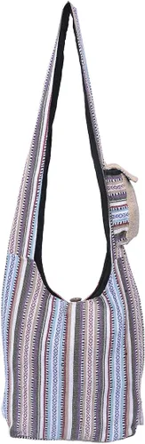 Vista 3 de THE COLLECTION ROYAL Bolso cruzado gráfico para mujer, bolso bohemio, bolso bohemio, bolso hippie, bolso hippie, bolso de tela para mujer