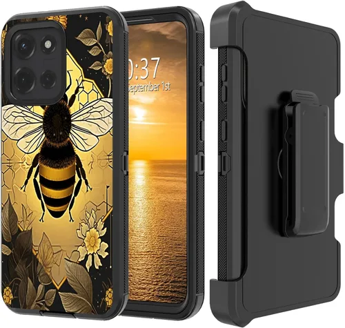 Vista 200 de Funda para Moto G Stylus 5G 2023 con funda de clip para cinturón y soporte, resistente de doble capa, resistente a prueba de golpes, para Motorola