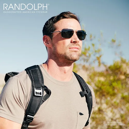 Vista 4 de Randolph USA Gafas de sol Archer Aviator Classic para hombre 100 UV