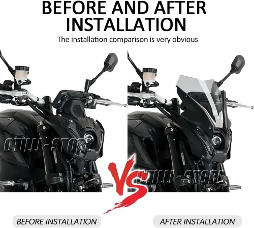 Vista 2 de Accesorios de motocicleta 2021 2022 Touring Sports Deflector parabrisas para deflectores de viento YAMAHA MT-09 FZ09 FZ-09 MT09 MT FZ 09