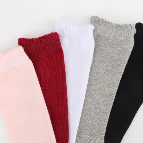 Vista 7 de DRESHOW BQUBO - Calcetines de punto para bebé, calcetines de algodón para niñas pequeñas