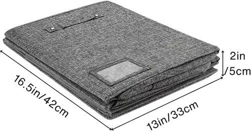 Vista 5 de PandaEar Caja grande de almacenamiento de juguetes con tapa, organizador plegable para niños, niñas, sala de juegos, guardería, dormitorio, armario