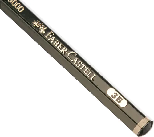 Vista 4 de Lápiz de grafito Faber Castell 3B Artist pencil hardness 3B for writing, sketching and drawing