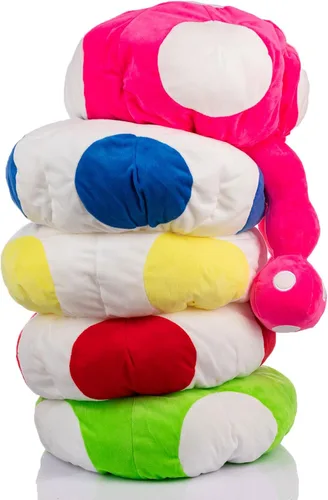 Vista 6 de Avafierce Sombreros de hongos de anime Bros Gorras lindos sombreros rojos y verdes sombreros de Halloween Coplay sombrero para adultos niños