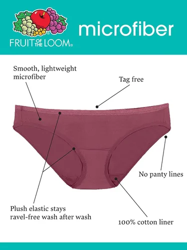 Vista 5 de Fruit Of The Loom - Ropa interior para mujer, talla extragrande, Fit for Me