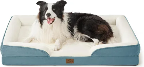 Vista 60 de Bedsure - Cama para gatos de interior, sofá cama lavable para perros muy pequeños, espuma de soporte con funda extraíble y lavable, forro Gris