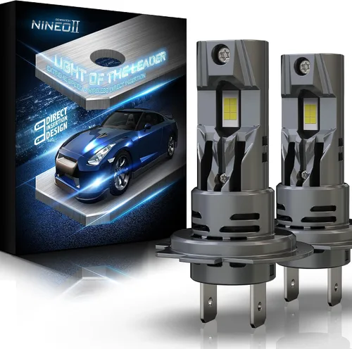 Vista 15 de NINEO - Bombillas H4, 600% de alto brillo de inserción directa, inalámbricas con ventilador, Plug&Play, luces antiniebla, paquete de 2