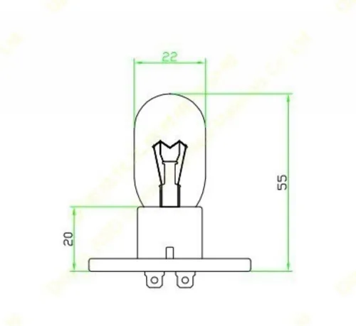 Vista 6 de Paquete de 2, gestionado por Amazon, nuevo horno microondas bombilla bombilla globo Z187 125V 20W