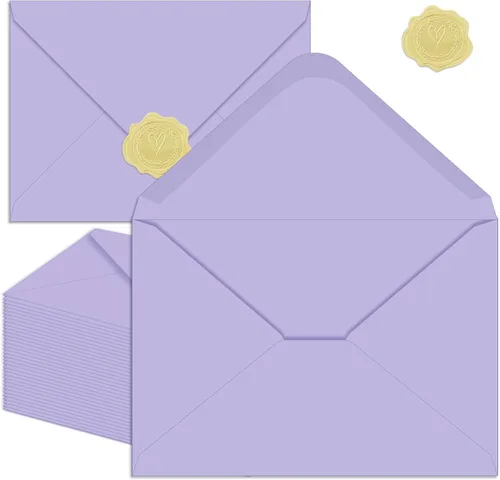 Vista 22 de Paquete de 50 sobres negros A4 de 4 x 6 pulgadas para invitaciones, imprimibles, autosellables para bodas, invitaciones, fotos, postales, tarjetas
