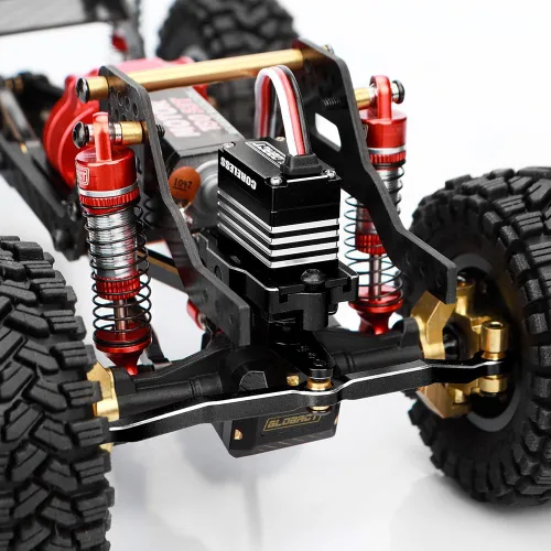 Vista 5 de GLOBACT Servo Kit de 19.8 lbs HV 4.8V-8.4V para 1/18 TRX4M Negro
