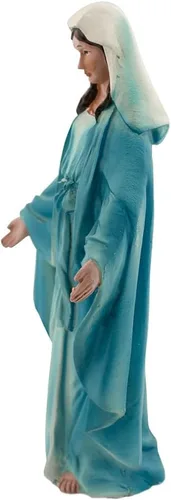 Vista 3 de Estatua de madre bendita pintada de 6 pulgadas de alto Santo patrón de toda la humanidad Gran regalo católico para la primera comunión