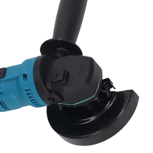 Vista 8 de Amoladora angular inalámbrica, potente motor sin escobillas de 10000 RPM con mango antideslizante, herramienta de amoladora angular para muela