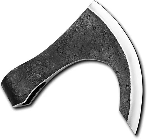 Vista 11 de Cabeza de hacha vikingo barbuda de acero de carbono/cabeza de hacha CSH-15 (CSH-10)