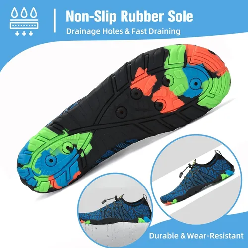 Vista 4 de Mishansha - Zapatos de agua para hombres y mujeres, secado rápido, para natación, buceo, surf, deportes acuáticos, piscina, playa, senderismo, yoga.