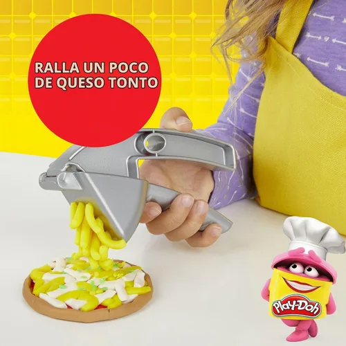 Vista 3 de Play-Doh Stamp 'N Top - Juguete para horno de pizza con 5 colores no tóxicos