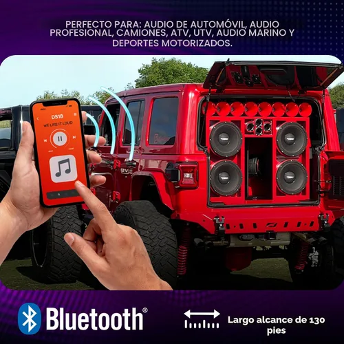 Vista 4 de DS18 Receptor Bluetooth BT-Two - IP65 resistente al agua, BT 4.0, salida de activación remota, salida RCA macho estéreo - Permite la integración