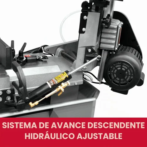 Vista 4 de JET Sierra de cinta de metal horizontal/vertical de 7 "x 12", 3/4 HP, 115/230 V 1Ph (HVBS-712)