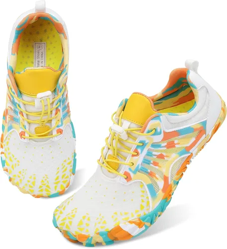 Vista 2 de Scurtain Unisex Mens Womens Athletic Hiking Water Shoes Quick Dry Barefoot Aqua Shoes Swim Shoes Beach Shoes with Drainage
