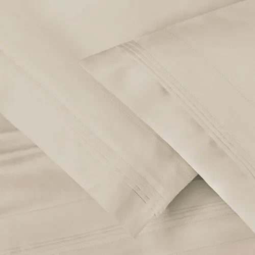 Vista 23 de BLUENILEMILLS Juego de ropa de cama ultrasuave de algodón egipcio de fibra larga, 650 hilos, lujoso, elegante, tejido de satén suave, 1 sábana