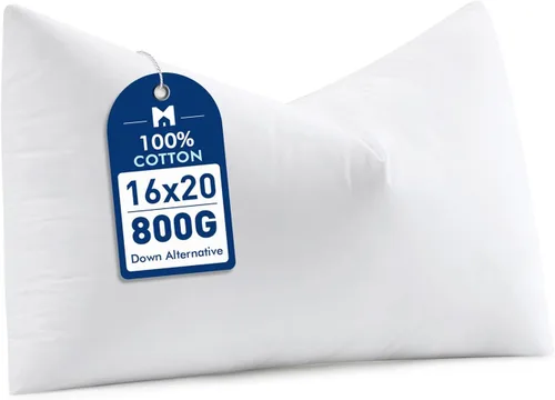 Vista 10 de MIULEE - Inserto de almohada de plumón sintético de 14 x 22 pulgadas, almohada esponjosa y suave para sofá, cama, almohada lumbar de lujo