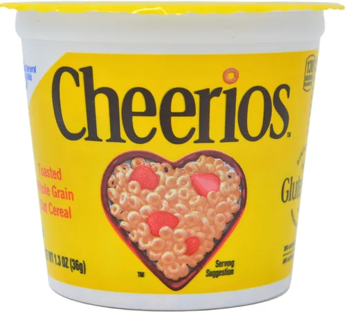 Vista 2 de Cheerios Desayuno Cereal, Seis tazas de 1.3oz (paquete de 6)