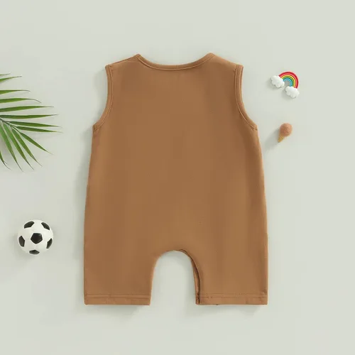 Vista 16 de Mameluco unisex de manga corta para bebé recién nacido, con botones, de una pieza, ropa de color sólido
