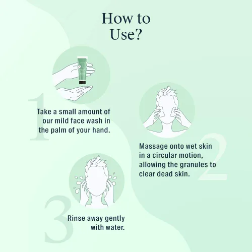 Vista 4 de Arata Jabón facial refrescante con aceite de limón ayurvédico, menta y linaza orgánica, certificado EWG, totalmente natural, vegano y libre