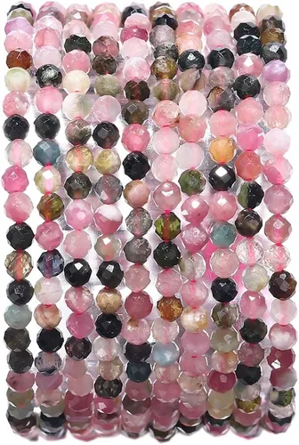 Vista 21 de BEADIA Cuentas de piedra natural africana de turquesa faceted rondelle 3x4mm semipreciosas sueltas para hacer joyas 38cm