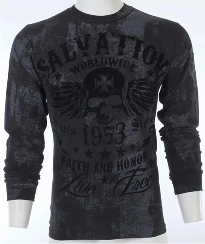 Vista 5 de Archaic Affliction - Camiseta de manga larga para hombre, color negro, Negro