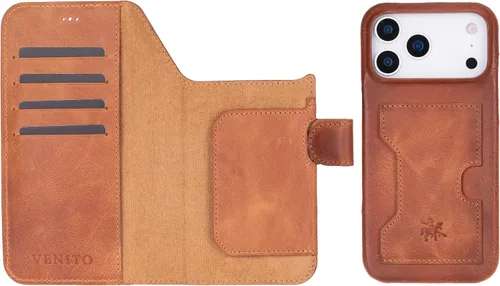 Vista 106 de Venito Florence - Funda de piel compatible con Samsung Galaxy S9, extra segura con bloqueo RFID, cartera desmontable para teléfono (gris decolorado)
