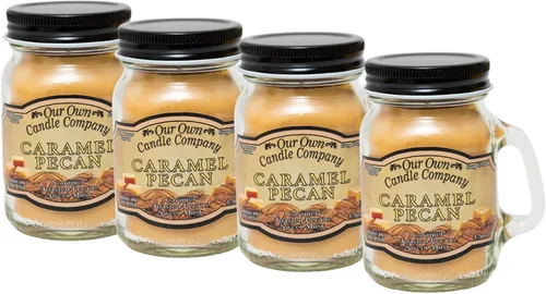 Vista 45 de Grandma's Kitchen - Mini vela perfumada en tarro Mason de Our Own Candle Company, 3.5 onzas (paquete de 4)