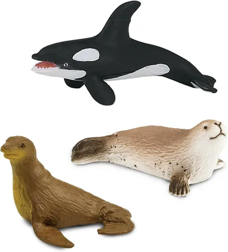 Vista 5 de Safari Ltd. Antarctica Toob - Figuras de juguete de pingüinos, ballenas, focas y más, juego educativo divertido para niños, niñas y niños mayores