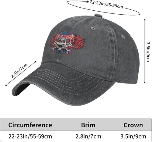 Vista 8 de of Hell Skull with Angel Gorra de béisbol unisex para adultos, lavada, ajustable, para actividades de cuatro estaciones, para todo entrenamiento