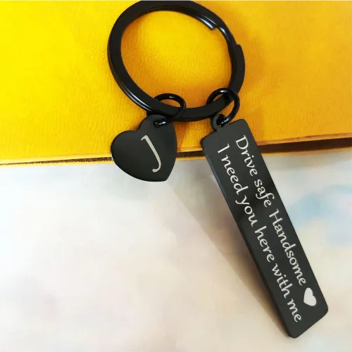 Vista 4 de SSLBeryl Llavero seguro para conducir, regalo para el día de San Valentín, aniversario, cumpleaños, llavero, regalo para él, marido, papá, novio