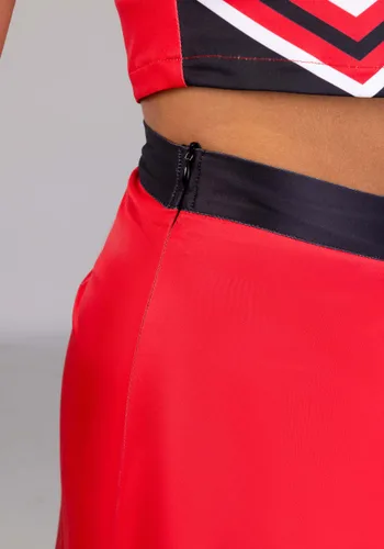 Vista 8 de Disfraz de Mujer de Porrista Roja Multicolor