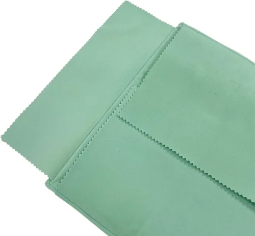 Vista 6 de UnionPlus Joyero de viaje de terciopelo organizador para collar, verde hielo