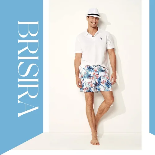 Vista 5 de BRISIRA Trajes de baño para hombre con entrepierna de 5 pulgadas, forro de compresión, pantalones cortos de playa para natación, traje de baño