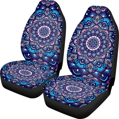 Vista 28 de Juego de 2 fundas de asiento delantero de automóvil, con diseño de bandera estadounidense, juego de 2 accesorios automotrices extraíbles, ajuste